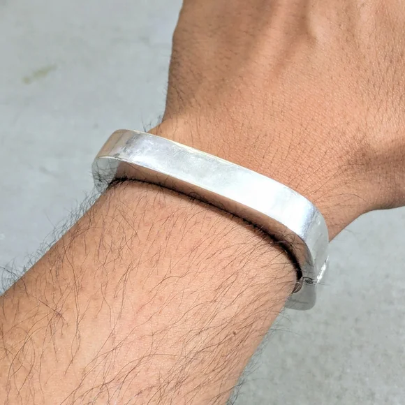 Vintage Taxco Sterling Silver Bracelet 6.5" - Picture 11 of 13